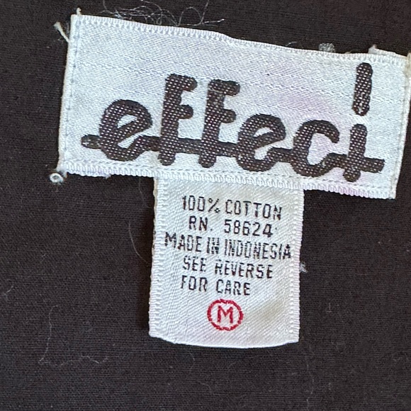 Effeci Vintage Creations Beige & Black Embroidery Button Vest SZ M Tie In Back - Picture 10 of 13